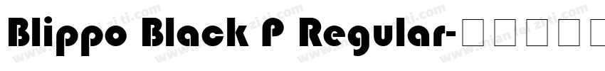 Blippo Black P Regular字体转换
